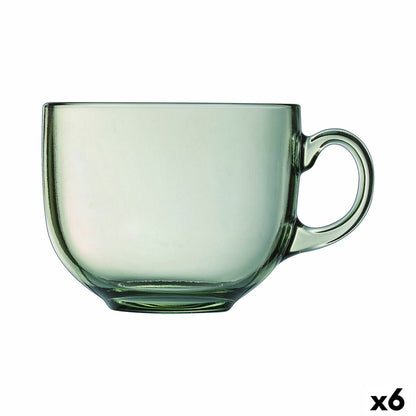 Taza Luminarc Alba Verde Vidrio 500 ml (6 Unidades)