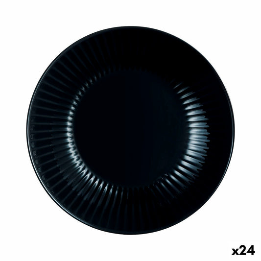 Luminarc Cottage Black Glass Deep Plate 20 cm (24 Units)