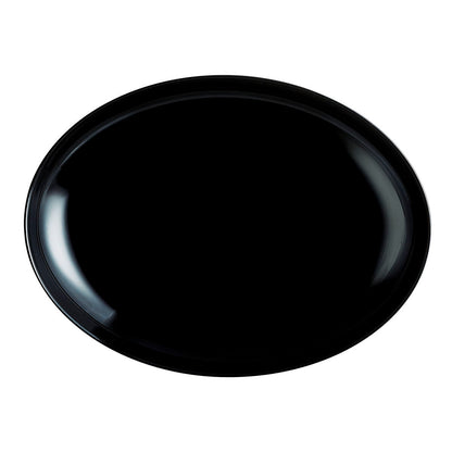 Luminarc Friends Time Black Glass Flat Plate 30 x 26 cm Flesh (12 Units)