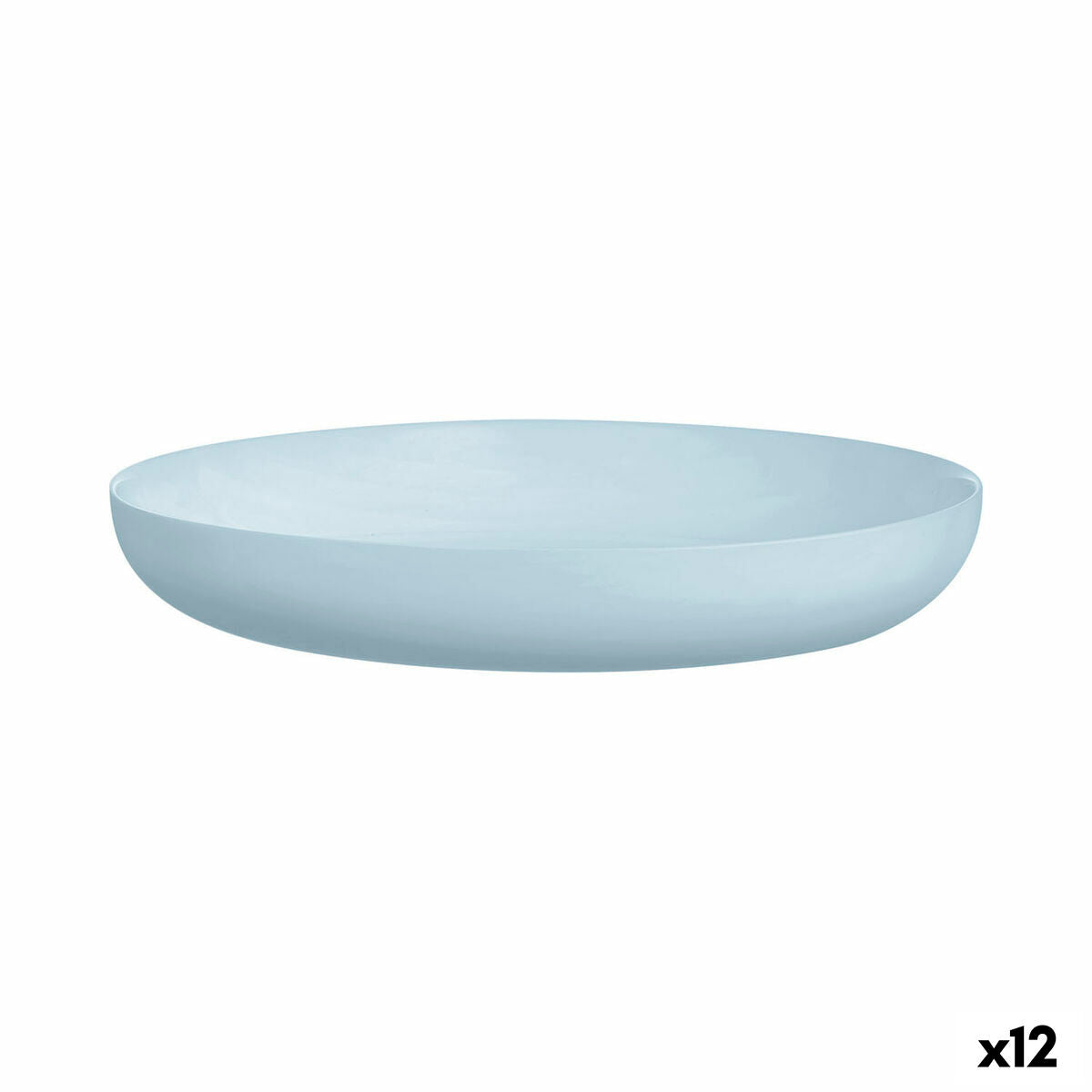 Luminarc Diwali Paradise Blue Glass Deep Plate 29 cm (12 Units)