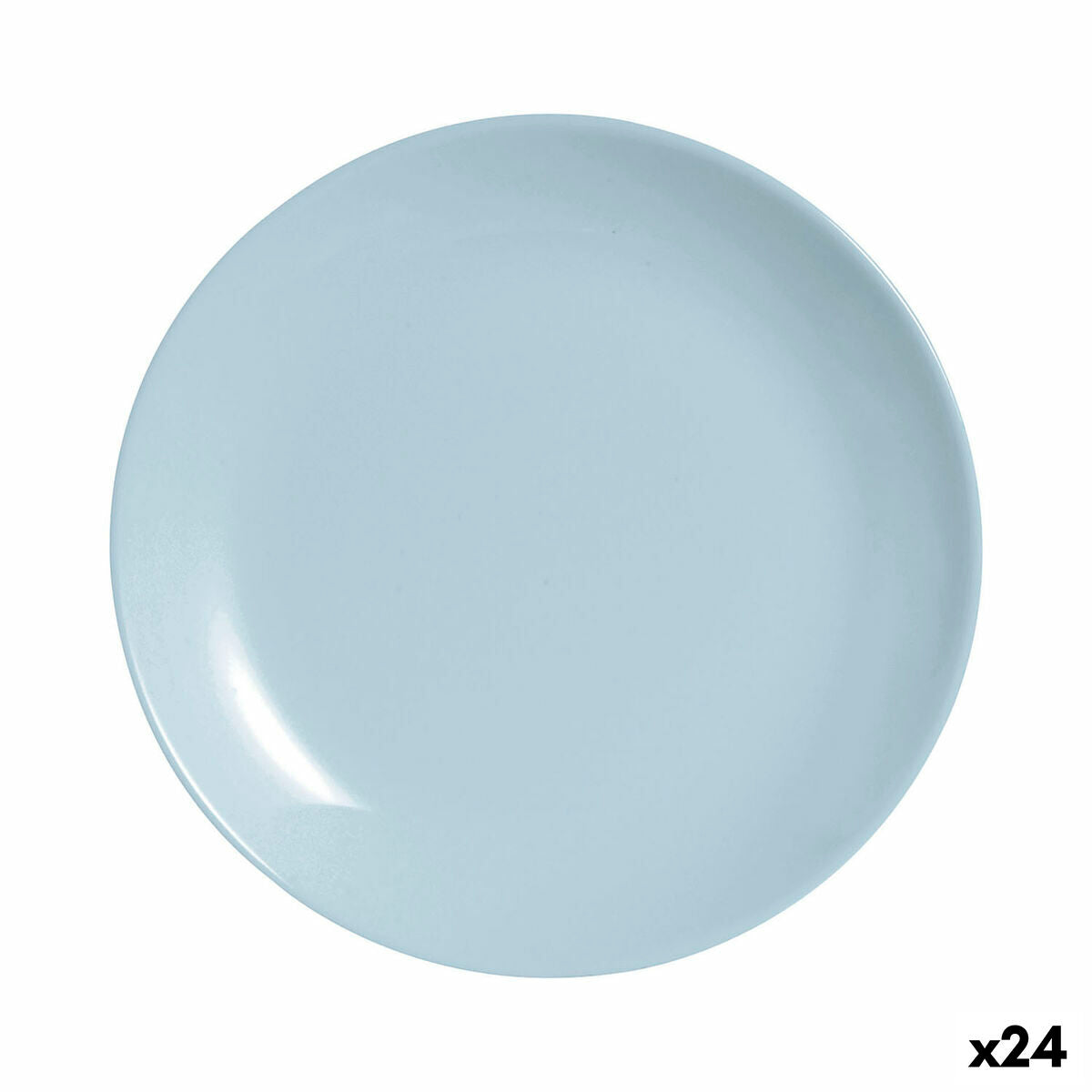 Luminarc Diwali Paradise Blue Glass Dessert Plate 19 cm (24 Units)