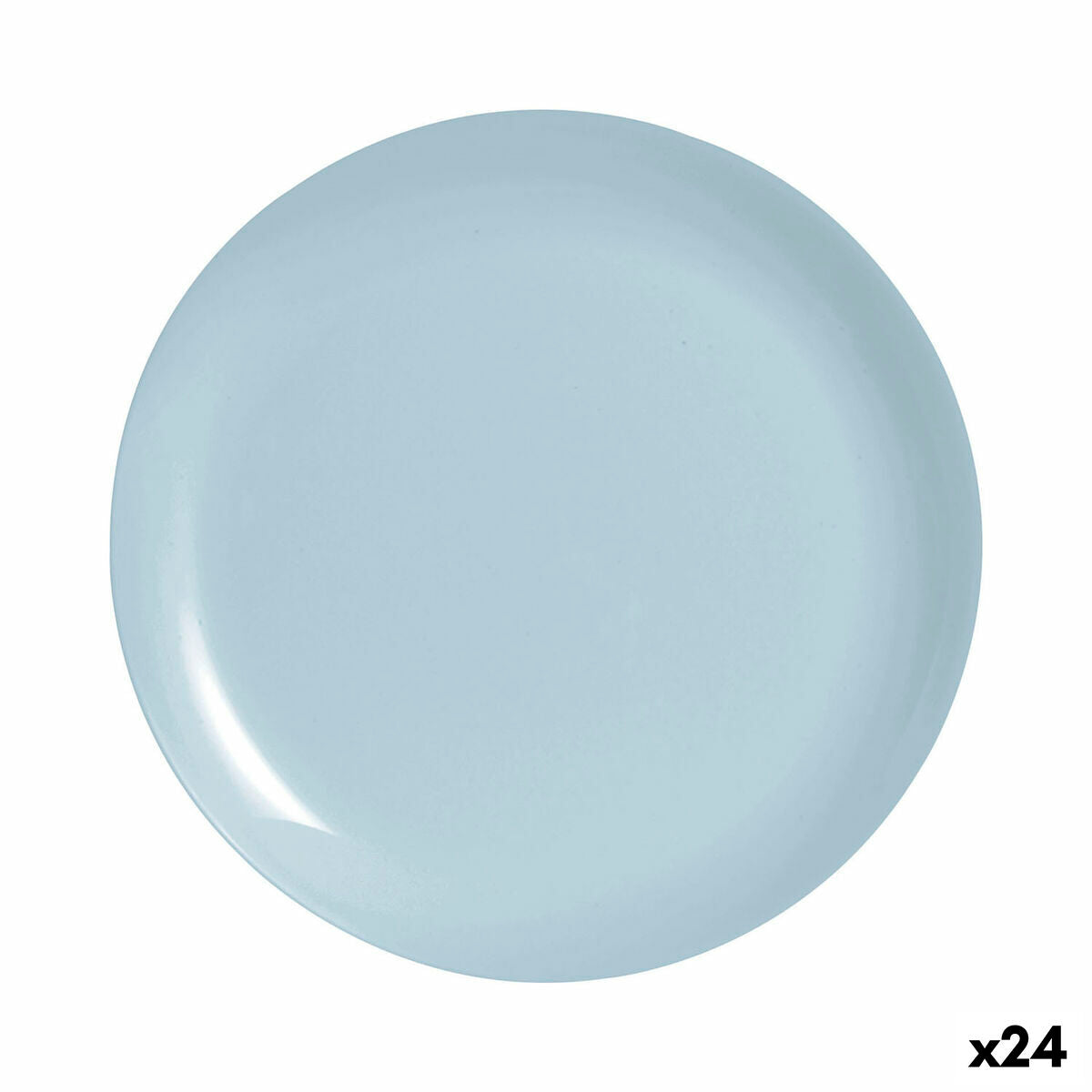 Luminarc Diwali Paradise Blue Glass Flat Plate 25 cm (24 Units)