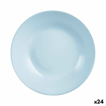 Luminarc Diwali Paradise Blue Glass Deep Plate 20 cm (24 Units)