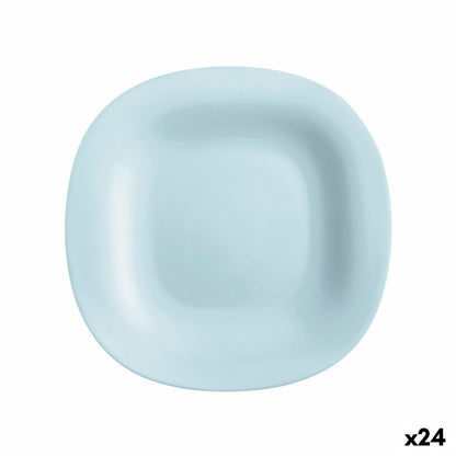 Plato de Postre Luminarc Carine Paradise Azul Vidrio 19 cm (24 Unidades)