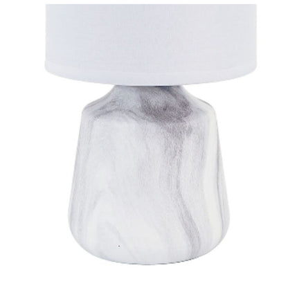 Versa Table Lamp White Ceramic 24.5 x 12.5 x 24.5 cm