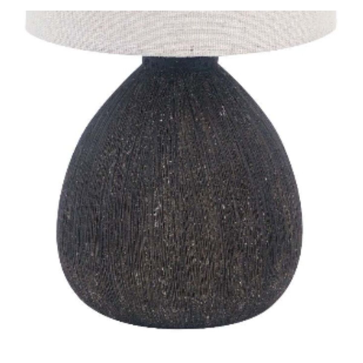 Versa Table Lamp Black Ceramic 14 x 28 x 14 cm