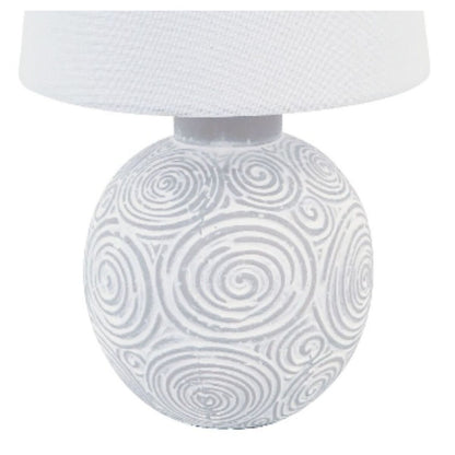 Versa Table Lamp White Ceramic 18 x 30 x 18 cm