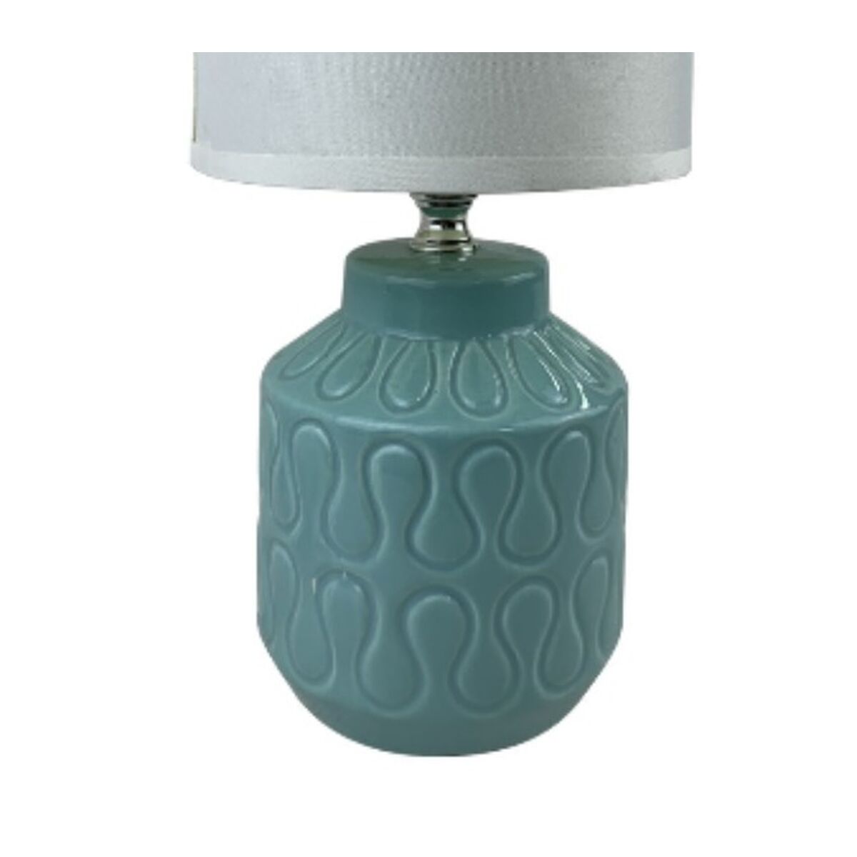 Versa Lizzy Table Lamp Blue Ceramic 13 x 26.5 x 10 cm