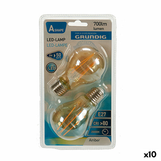 Grundig LED Bulb 8 W 2300 K E27 Amber 700 lm (10 Units) (6 x 10 x 6 cm)