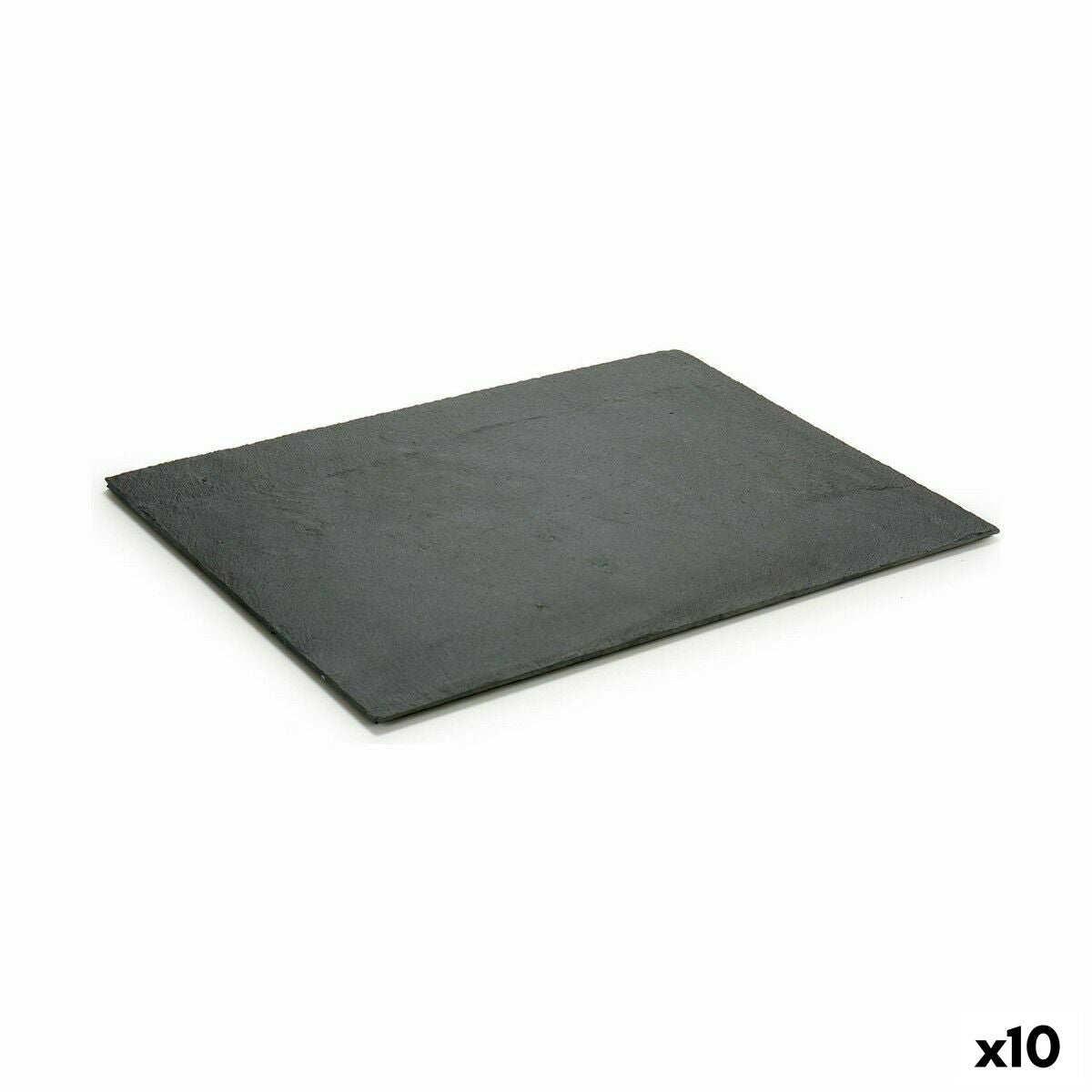 Black Slate Snack Tray 40 x 0.5 x 30 cm (10 Units)