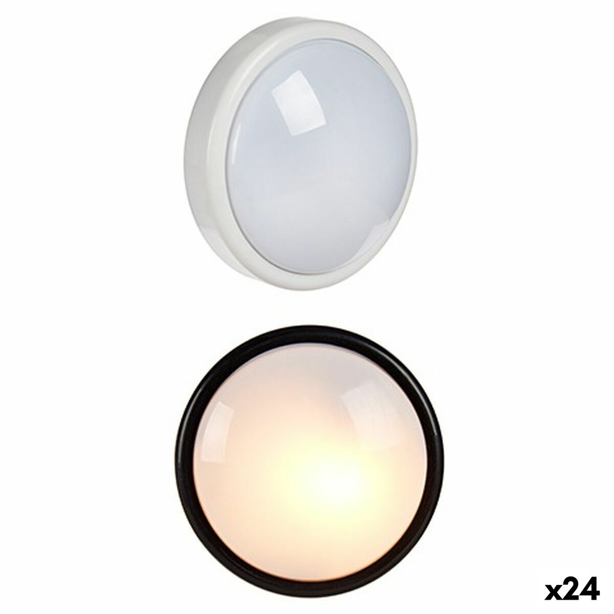 White Black Polypropylene Night Light (24 Units)