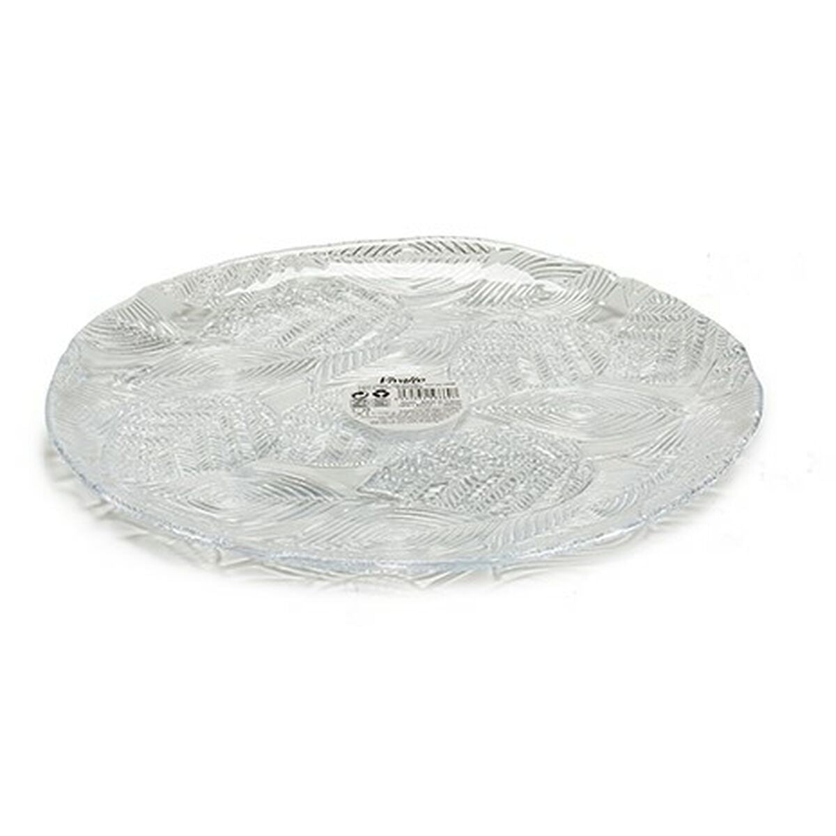 Plato Llano Tirolo Transparente Vidrio 27,5 x 1,7 x 27,5 cm (6 Unidades)