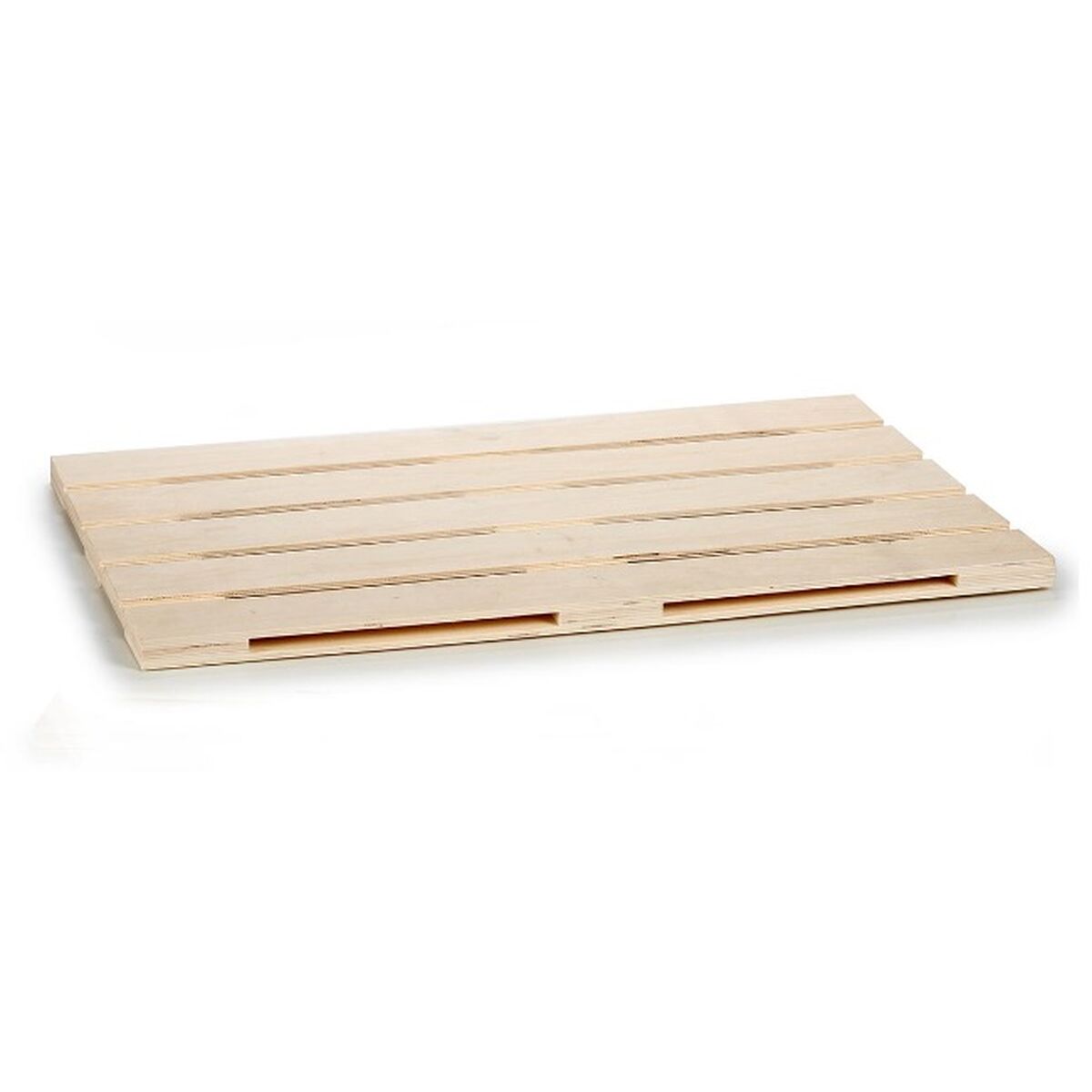 Brown Wooden Snack Tray 40 x 2 x 60 cm (12 Units)