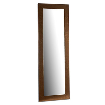 Gold Wall Mirror Wood Glass 52.7 x 154.5 x 1.7 cm (2 Units)