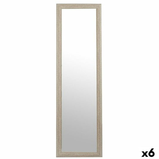 Grey Wood Glass Mirror 38.3 x 3 x 135 cm (6 Units)