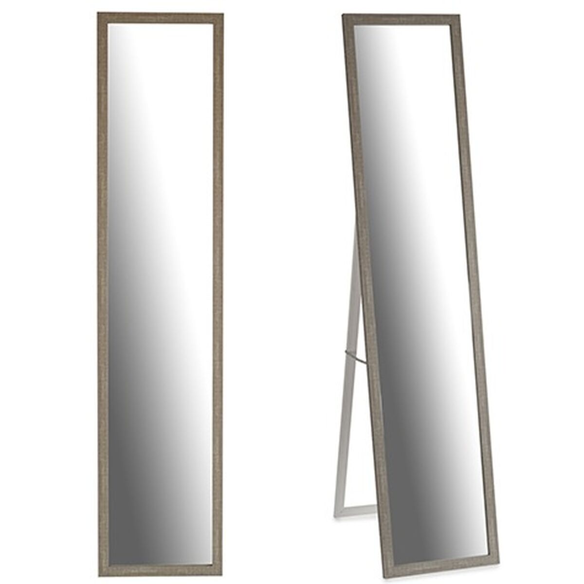 Standing Mirror Grey Wood Glass 44 x 32.5 x 120 cm (6 Units)