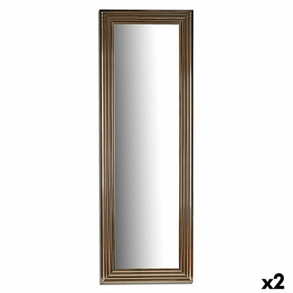 Wall Mirror Stripes Gold Wood Glass 53 x 154.3 x 3 cm (2 Units)