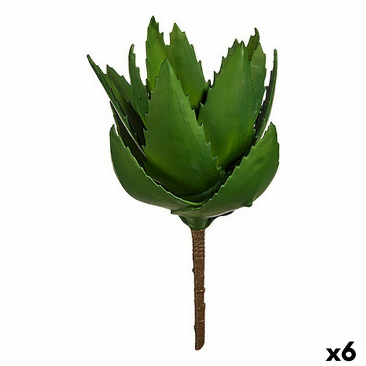 Planta Decorativa Aloe Vera 13 x 24,5 x 14 cm Verde Plástico (6 Unidades)