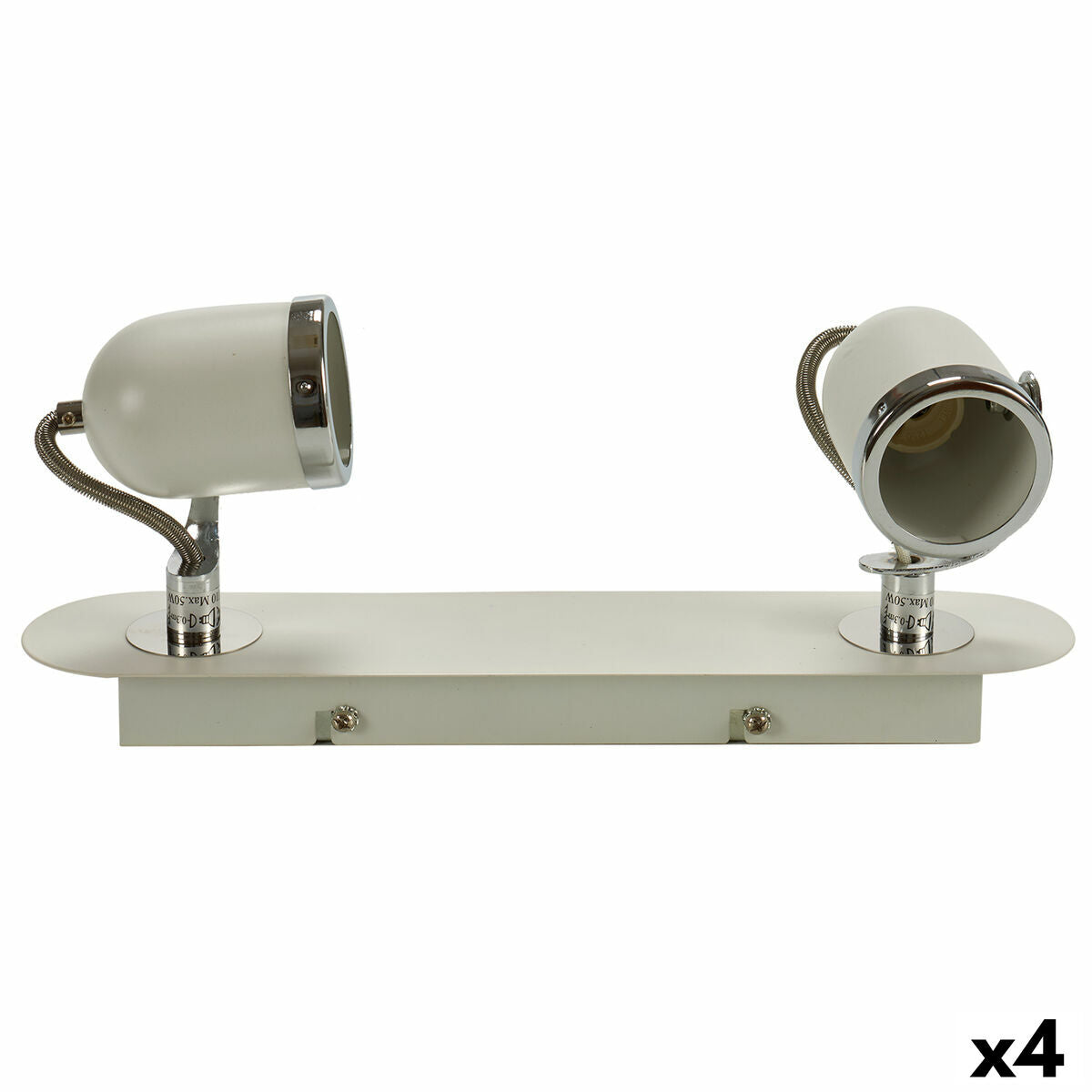 Grundig Ceiling Lamp White Metal 50 W 8 x 13 x 31 cm GU10 (4 Units)