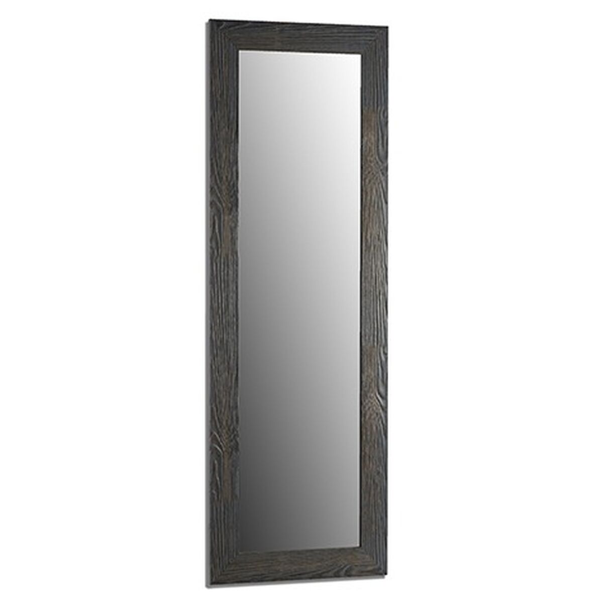 Wall Mirror Grey Wood Glass 46 x 136 x 2 cm (2 Units)