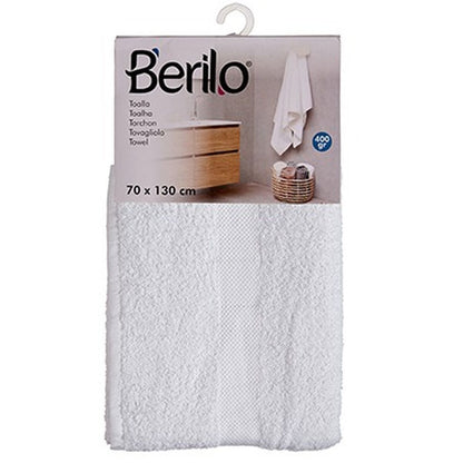 White Bath Towel 70 x 130 cm (3 Units)