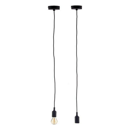 Ceiling Lamp 60 W 220-250 V Black Plastic (6 Units)