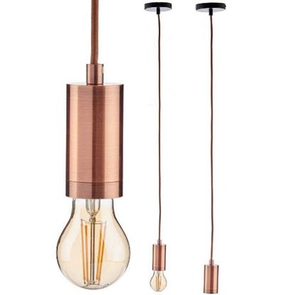 Bronze Metal Ceiling Lamp 60 W 9.5 x 9.5 x 9.7 cm (6 Units)