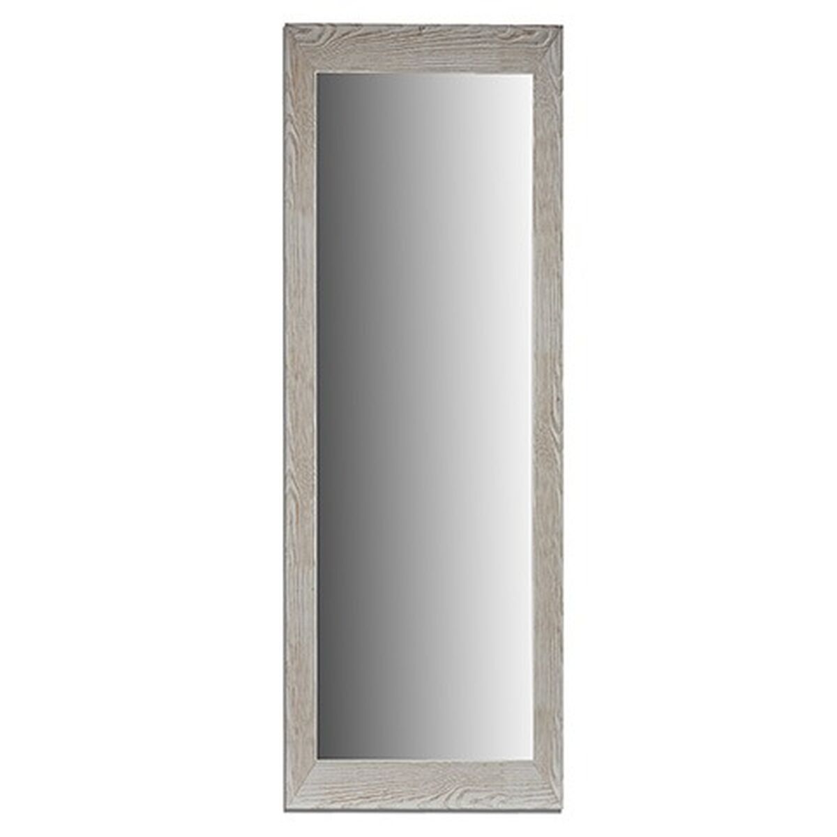 Wall Mirror Wood White Glass 53.3 x 155 x 2 cm (2 Units)