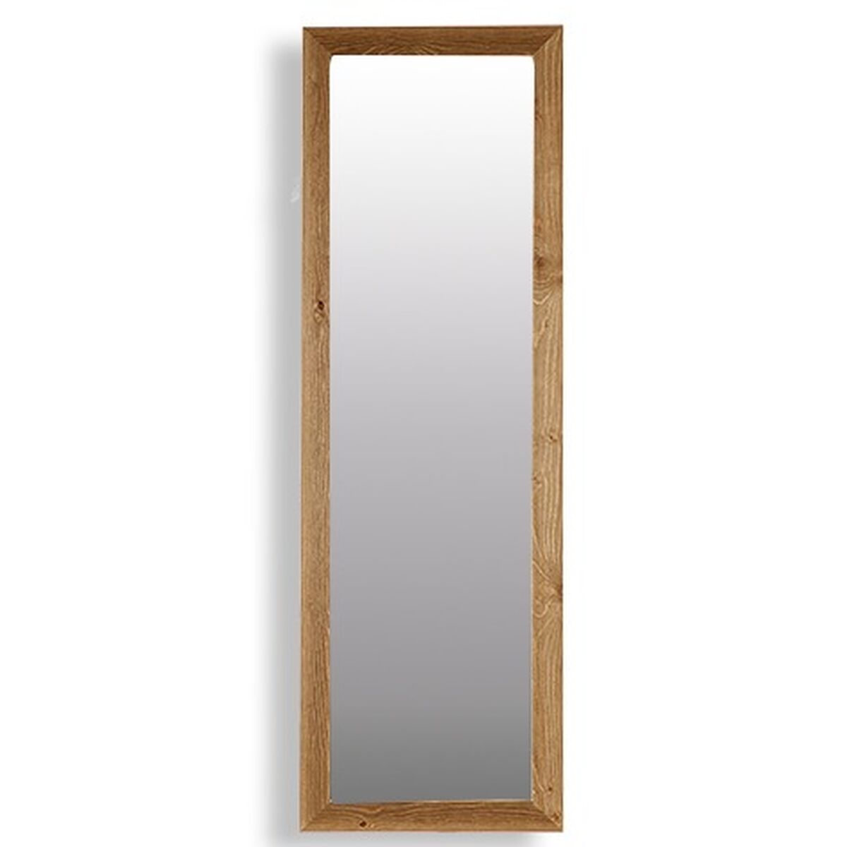 Canada Brown Wood Glass Wall Mirror 48 x 150 x 2 cm (2 Units)