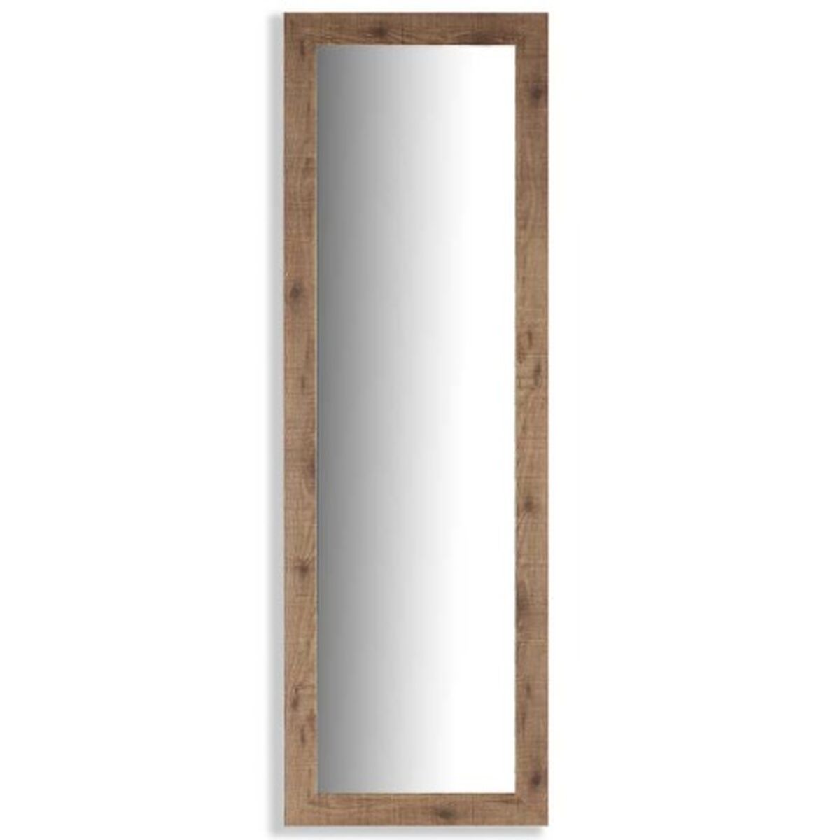 Espejo de pared Marrón Madera Vidrio 40 ,5 x 130,5 x 1,5 cm (2 Unidades)