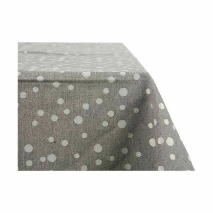 Jacquard Stain Resistant Polka Dot Tablecloth 140 x 180 cm Grey (8 Units)