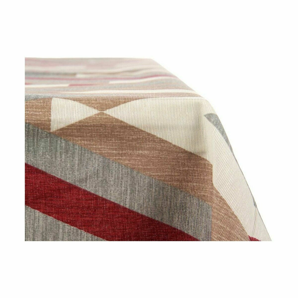 Stain-resistant Canvas Tablecloth Stripes 140 x 180 cm Garnet (10 Units)