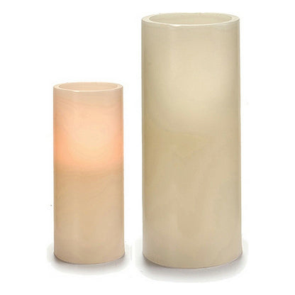 Cream LED Candle 7.5 x 17.3 x 7.5 cm (6 Units)