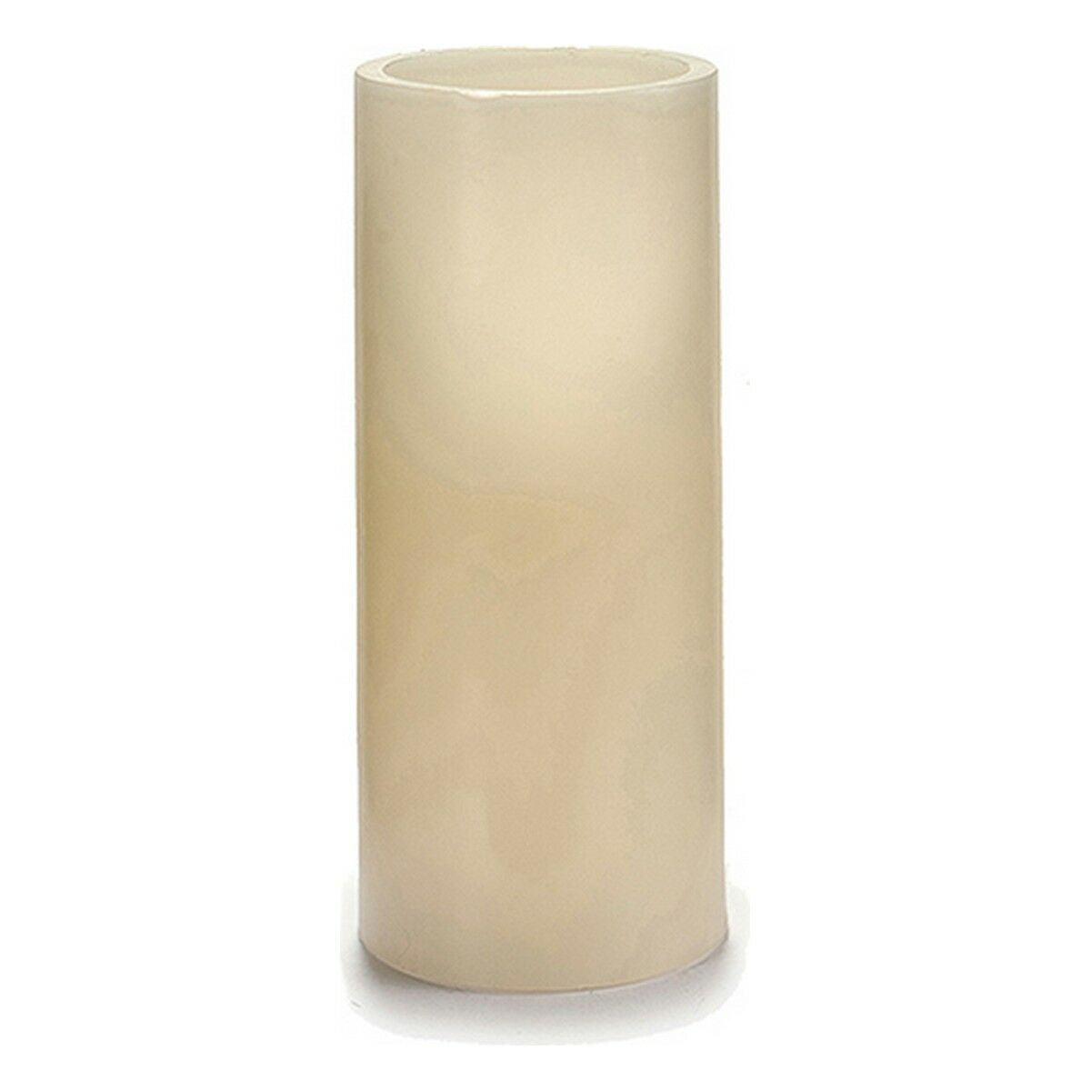 Cream LED Candle 7.5 x 17.3 x 7.5 cm (6 Units)