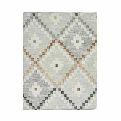 Rhombus Stain-Resistant Canvas Tablecloth 140 x 180 cm Beige (6 Units)