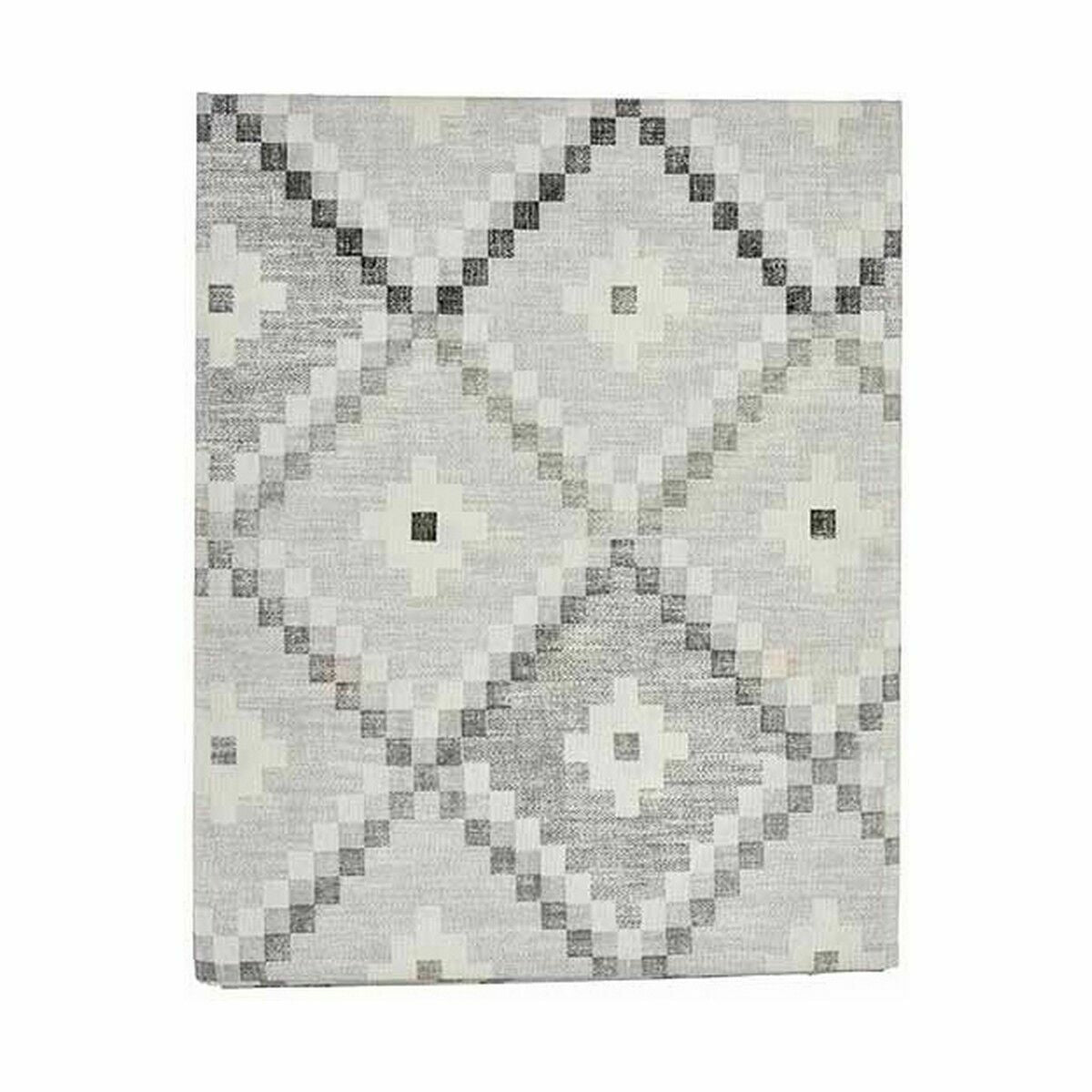 Mantel Loneta Antimanchas Rombos 140 x 180 cm Gris (6 Unidades)