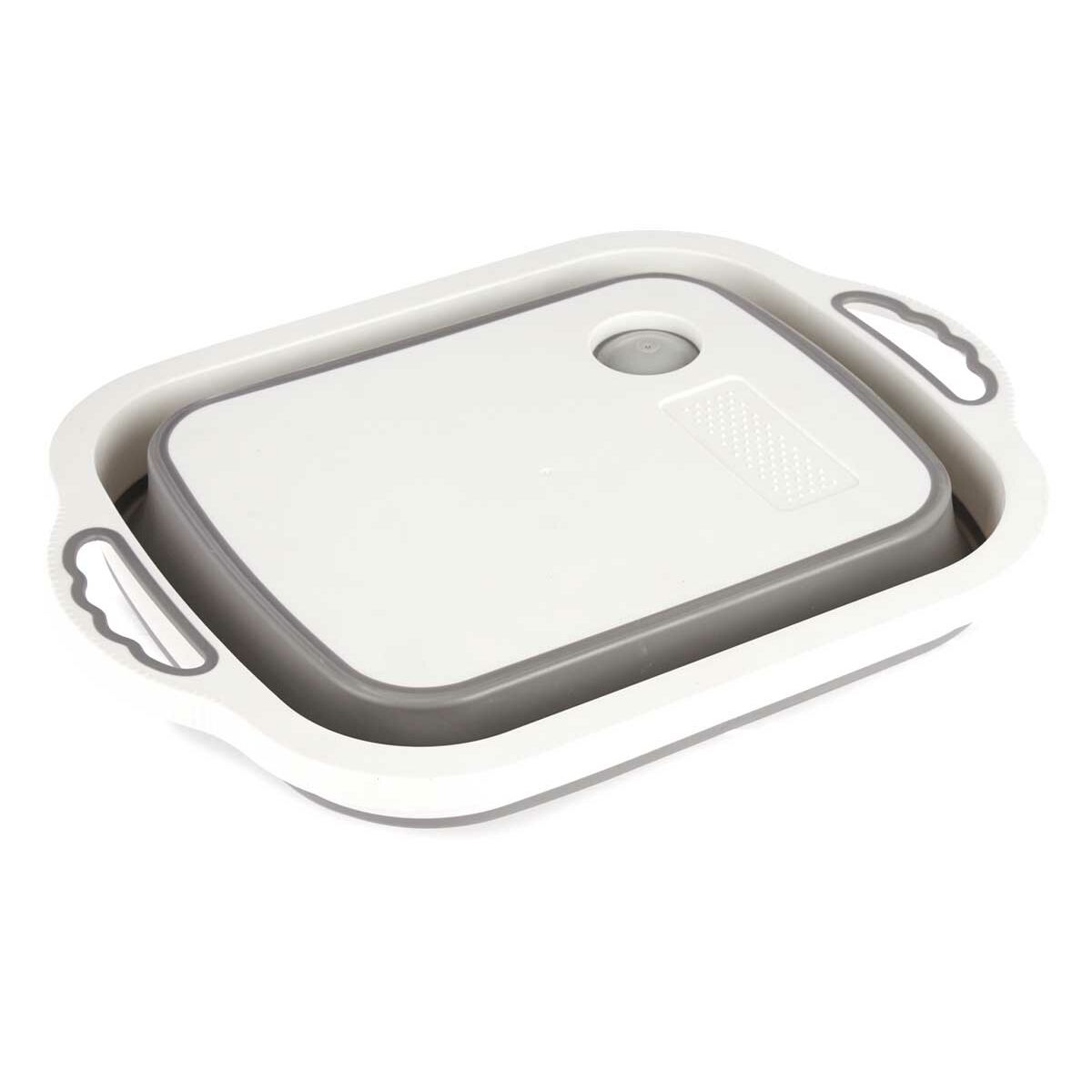 Cutting Board Colander White Grey Thermoplastic Plastic 29.8 x 5 x 40 cm (12 Units)