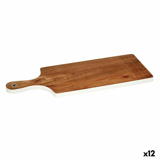 White Acacia Wood Cutting Board 17.3 x 1.5 x 44.8 cm (12 Pack)