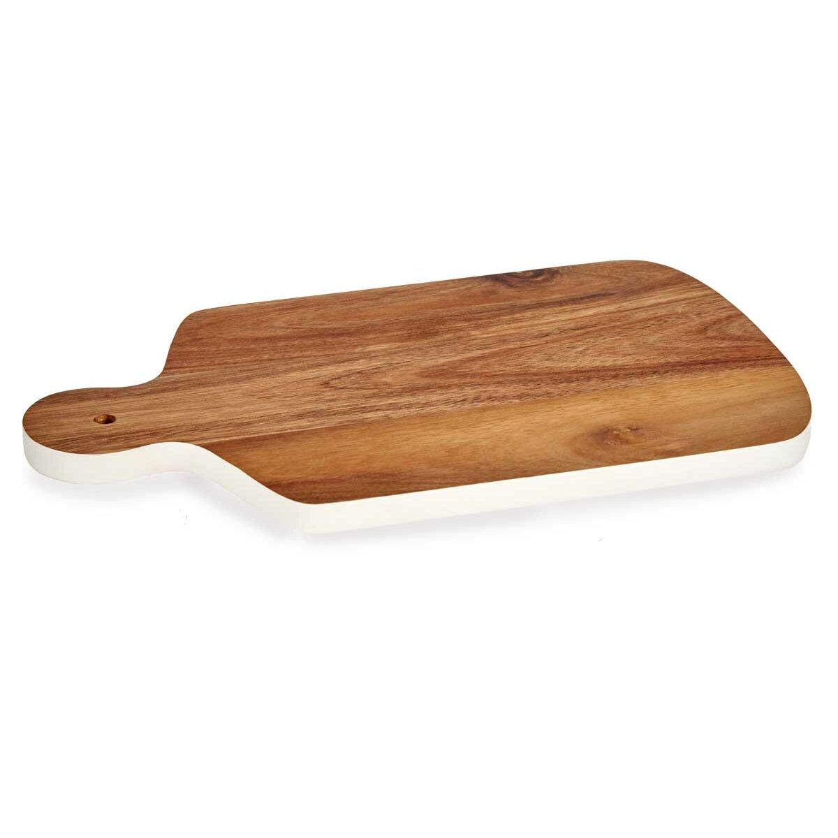 White Acacia Wood Chopping Board 21.5 x 1.5 x 33.5 cm (12 Units)