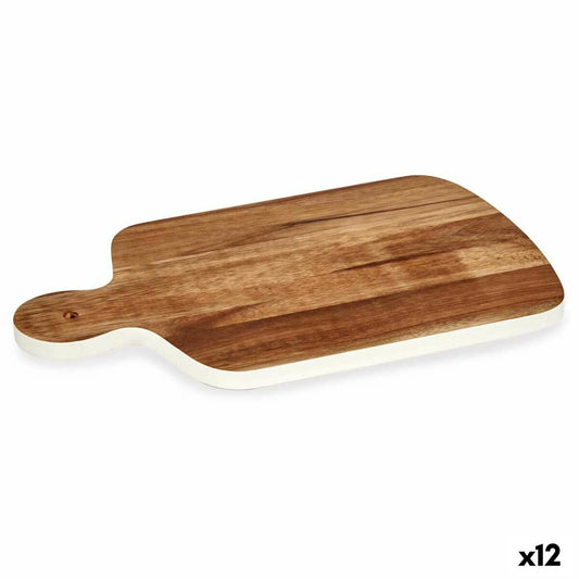 White Acacia Wood Cutting Board 25.7 x 1.5 x 40 cm (12 Pack)