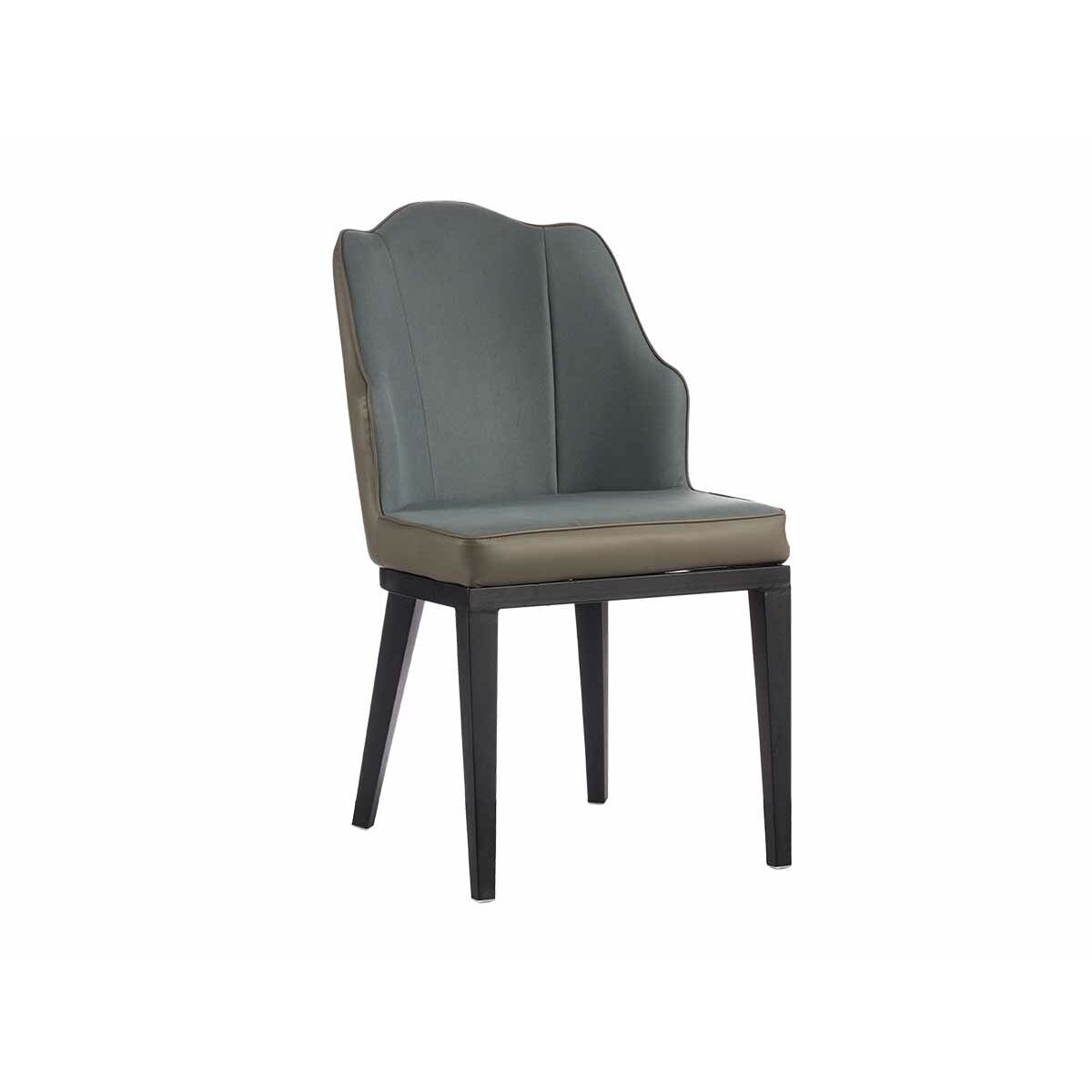 Shell Armchair Blue Black Steel Grey 48 x 88 x 60 cm (2 Units)