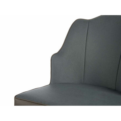 Shell Armchair Blue Black Steel Grey 48 x 88 x 60 cm (2 Units)