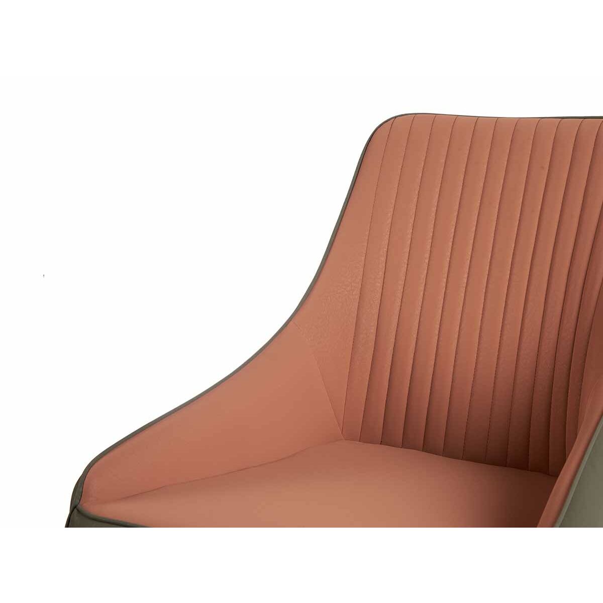 Sillón Rayas Negro Gris Rosa Acero 51 x 92 x 65 cm (2 Unidades)