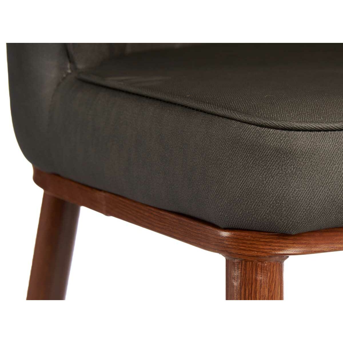 Sillón Rombos Negro Gris Acero 52 x 90 x 43 cm (2 Unidades)