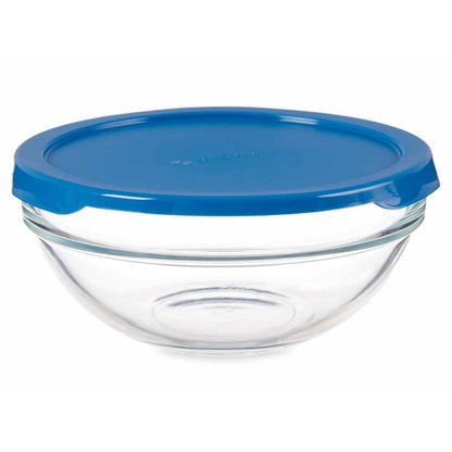 Fiambrera Redonda con Tapa Chefs Azul 595 ml 14 x 6,3 x 14 cm (6 Unidades)