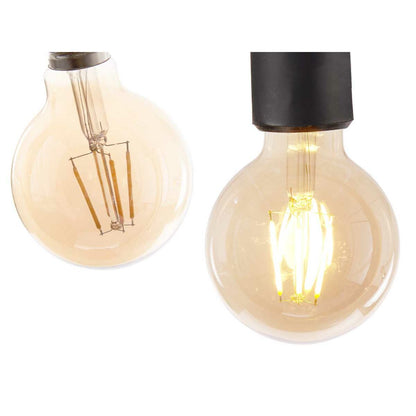 Bombilla LED E27 Vintage Transparente 4 W 8 x 12 x 8 cm (12 Unidades)