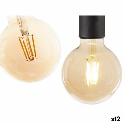 Vintage LED Bulb E27 Transparent 4 W 9.5 x 14 x 9.5 cm (12 Units)