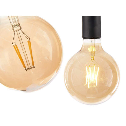 Bombilla LED Vintage E27 Transparente 4 W 12,5 x 17,5 x 12,5 cm (12 Unidades)