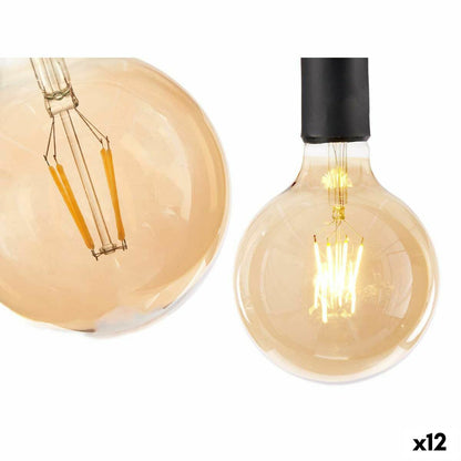 Vintage LED Bulb E27 Transparent 4 W 12.5 x 17.5 x 12.5 cm (12 Units)