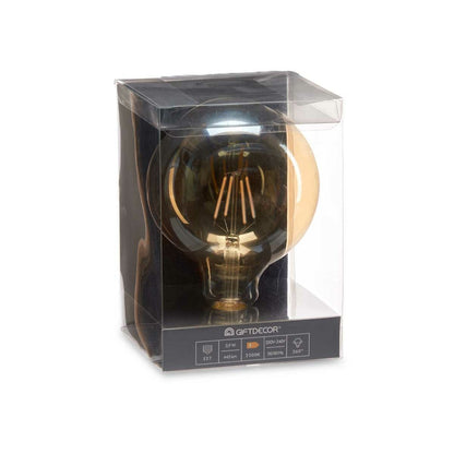 Vintage LED Bulb E27 Transparent 4 W 12.5 x 17.5 x 12.5 cm (12 Units)